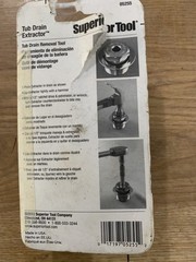 Superior Tool Tub Drain Extractor 1-1/2 L in.