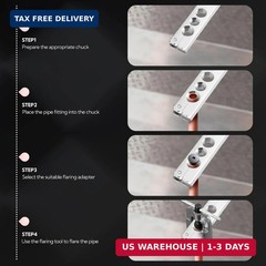 10Pcs 3/16&Prime; Double Flare Die, Black Steel Adapters for Double Flare Tool, Tubing
