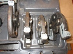 RIDGID RP240 Tool Kit 2 batteries, 4 press heads looks ok works great, in case