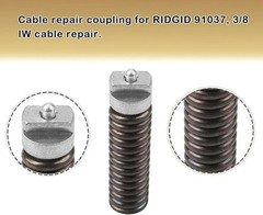 91037 Cable Repair Coupling 3/8-Inch IW For RIDGID Drain Cleaning Cable