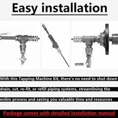 08350 DM3MECH Mechanical Hot Tapping Machine Complete Kit for NPT