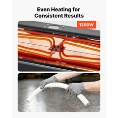 PVC Conduit Heater 1/ 2 to 2 Inch 1200W Pipe Bending Tool with Handle