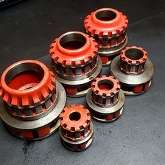 Ridgid 12-R Pipe Threader &ndash; 6 Die &ndash; Head Set 12R Threading Dies &ndash; 3/8&Prime; &ndash; 2&Prime;