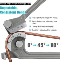Aluminum Pipe Bender with Calibrated Markings &ndash; Bending Made Easy at 90 Degrees