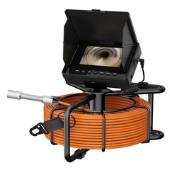 30M Sewer Pipe Inspection Camera, 17mm Drain Sewer Pipeline Industrial Endoscope