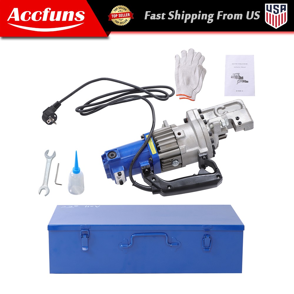 Portable Electric Rebar Cutter RC-20, 220V/110V Dual Voltage 3/20&rdquo;-3/4&rdquo; Range