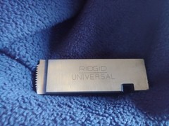 RIDGID UNIVERSAL Pipe Threading Dies (New NIB) 1/2 3/4 NPT HS High Speed