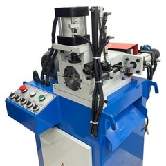 Pneumatic Solid Bar Rod Pipe Bender Chamfering Beveling Deburring Machine