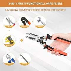 Wire Stripper Wire Crimping Tool &ndash; 10-in-1 Versatile Wire Cutter Crimper Cable S