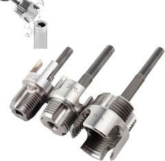 Universal Pipe Threading Tool Set &ndash; 3Pcs for Hassle-Free Threading with Drills