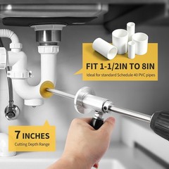 7 Inch Inside Pipe Cutter for PVC Internal Cutting Tool