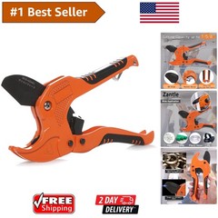 Zantle Lightweight PVC Pipe Cutter with Built-In Safety Lock &ndash; 1-1/4&Prime; O.D.