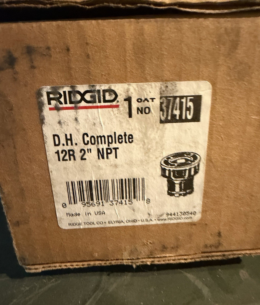 RIDGID 12R 2&Prime; NPT Die Head 37415 Pipe Threader Tool 2&Prime; Thread Size