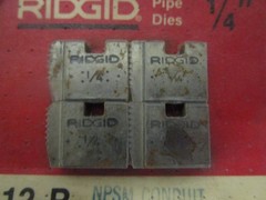 Rigid 1/4&rdquo; NPSM 37950 Pipe Dies 12-R