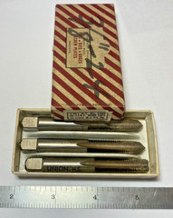 UNION TWIST DRILL CO. # 10-11044 3/8-24 NF TAP SET-TAPER, PLUG, BOTTOM- HSS, H3