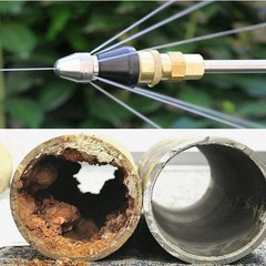 Sewer Cleaning Tool High-Pressure Nozzle, 2 Pack Sewer Jetter Kit For Pressure
