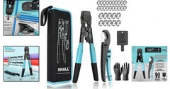 Pex Crimping Clamp Tool Kit with Hose Cutter and Clamps for Plumbing