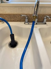 Drain King VIP2 Drain Unclogging Kit With Kitchen Sink Crossbar Adapter, 1.5 &hellip;