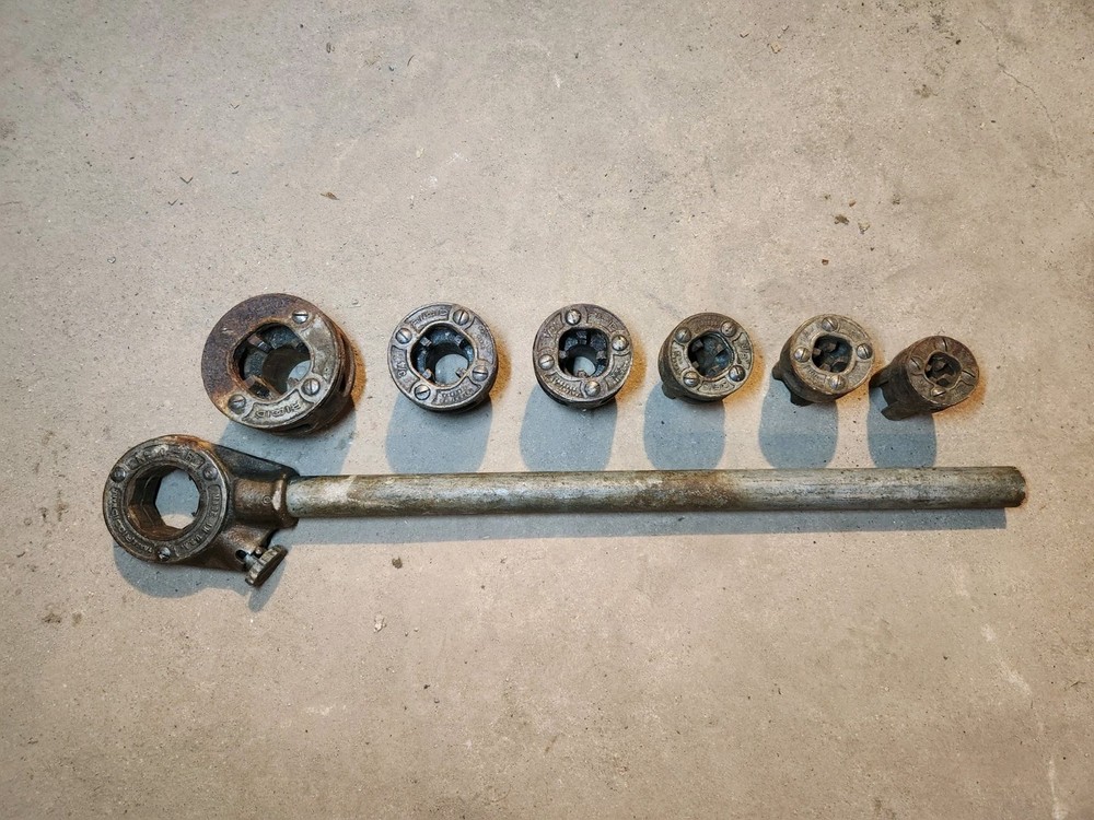 RIDGID Ratchet Pipe Threader 0-R Set 1/8&rdquo;- 1&Prime; 6 Dies Set