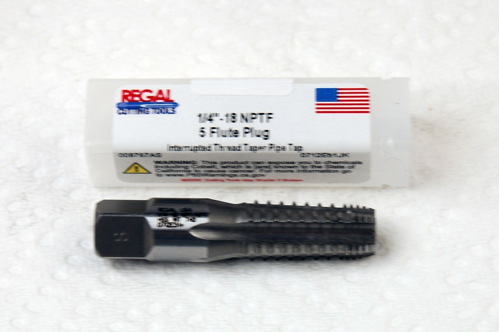 1/4 X 18 NPTF 5 FL INTERRUPTED THREAD TAPER PIPE TAP 008767AS(C-2-7-3-40)