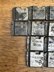 MISC used Ridgid Threading Pipe Dies #434