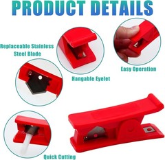 3pcs PTFE Plastic Tubing Cutter Red Pipe Cutter for Nylon PVC PU Hose Cut up to