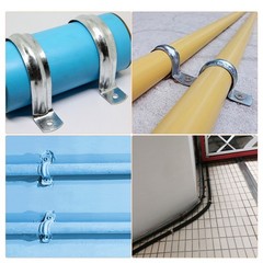 20Pcs Pipe Strap, 304 Stainless Steel Pipe Support Strap Fit for 15/16in(24mm)