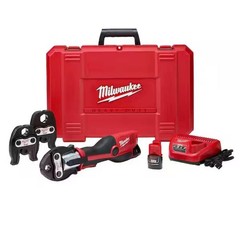 Milwaukee M12 Force Logic Press Tool Kit 2473-22 Copper 1/2&Prime;-1&Prime; Clamp