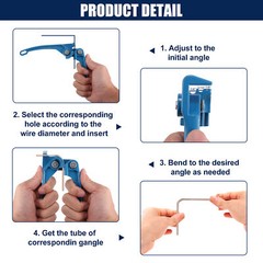 Tubing Bender Tool 1/8&Prime; 3/16&Prime; 1/4&Prime; Brake Fuel Line Handheld for Car