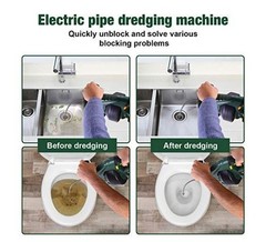 POPOMAN 20V Cordless Automatic Drain Auger 25Ft Plumbing Snake for 3/4&Prime;-3&Prime; Pipes