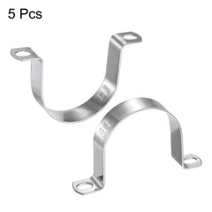 5pcs 2 1/2 Inch 63mm Conduit Clamp, M63 U Tube Pipe Clamp, Thick