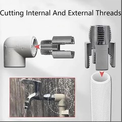 4 in 1 PVC Pipe Threading Tool 1/2&Prime; 3/4&Prime; 1&Prime; NPT Thread Cutting Die Set