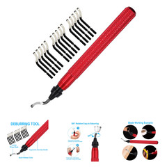 Deburring Tool Set with High Speed Steel Blades for Metal Plastic Pipes Aluminum