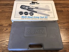 ZURN QCRTMH MULTI-HEAD CRIMP TOOL KIT COMPONENTS, FACTORY CASE
