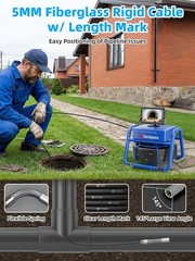 Sanyipace Sewer Camera 5 Inch HD 66ft 1080P Pipeline Inspection