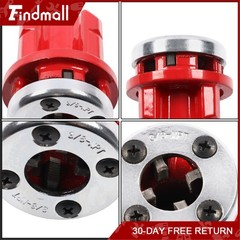 Findmall 3/8&Prime; Pipe Threader Dies Kit Ratchet Replacement for Plumbing