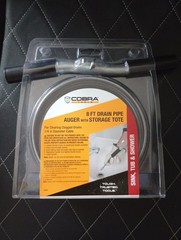 NEW Cobra Products 10080 Wire Drain Pipe Auger, 1/4&Prime; x 8&prime; &ndash; Sink, Tub, & Shower