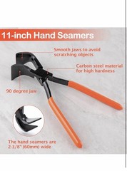 10 Inches Hand Seamers Sheet Metal Tools 90 Jaws Sheet Metal Pliers PVC Bender