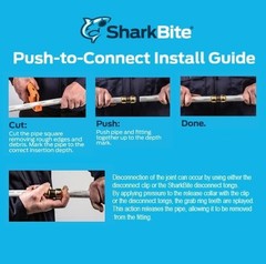 3/8 Inch to 1 Inch Pro Push to Connect Disconnect Tool, PEX Pipe, Copper, CPVC