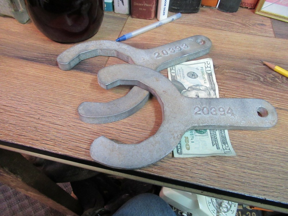 LARGE INDUSTRIAL ALUMINUM OPEN END WRENCH 3-3/4 20393 -3&Prime; 20394 tool OF 2