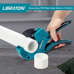 Libraton PVC Pipe Cutter 2-1/2&Prime;, Large Cutter, Improved Blade for 0-63mm