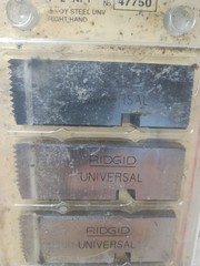 RIDGID 47750 1-2&Prime; NPT Universal Pipe Dies Right Hand USA Made Pack Of 4 New