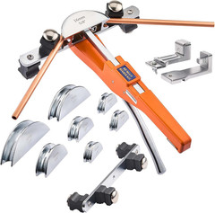 Tubing Bender Kit, 1/4 to 7/8 Inch, Compact Ratcheting Tube Pipe Bender