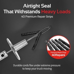 Heavy Duty Tire Plug Kit &ndash; 68pcs All-in-One Universal Tire Repair Kit with Plugs