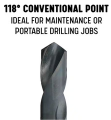 1/2 In Carbon Steel Npt Pipe Tap And 23/32 In High Speed Steel Drill Bit Set New