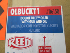 Reed OLBUCKT1 06150 Oiler Bucket Kit w Gun Hose Drip Pan & 1 Gal Oil