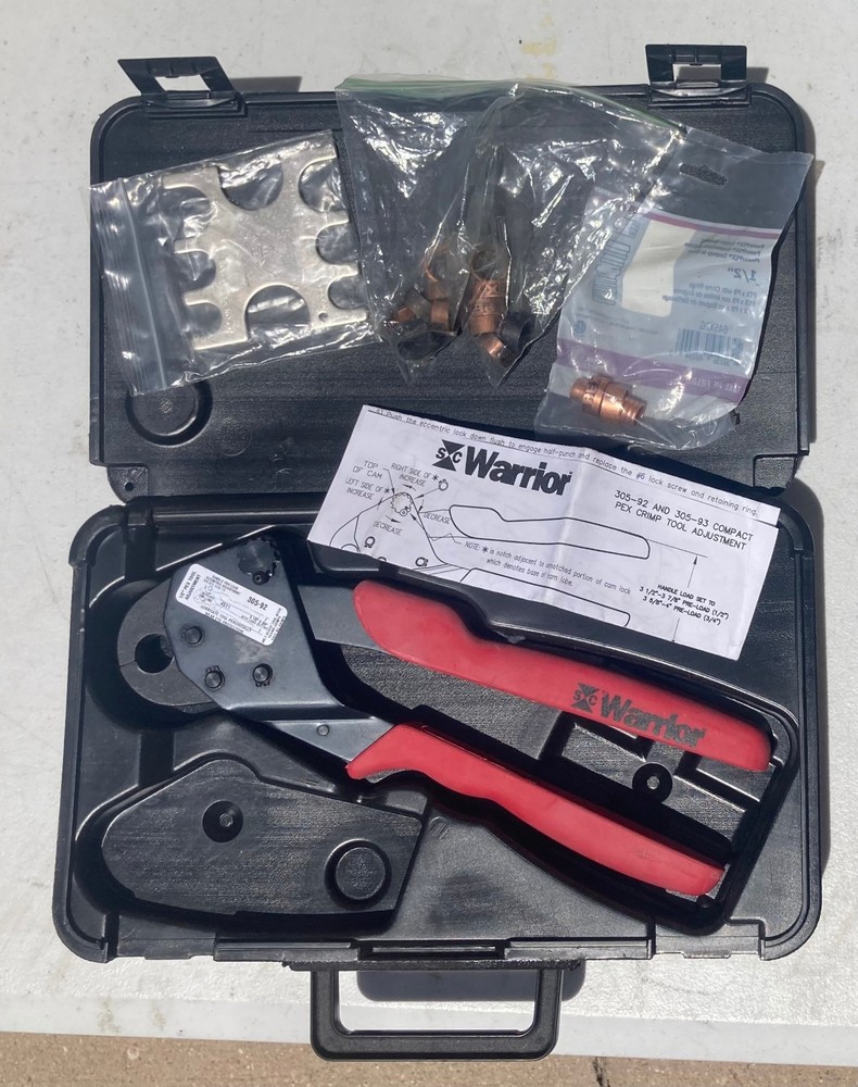Sioux Chief Warrior Compact 305-92 1/2&rdquo; PEX Crimp Compression Tool w/ Gauge Case
