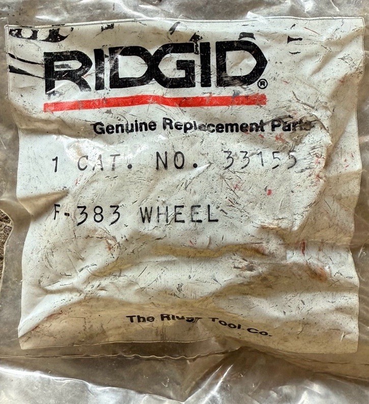 2-Ridgid 33155 F-383 Cutter Wheel for Grey Cast Iron NEW Brand New In Package