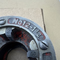 USED TOLEDO Made In USA #12 1-1/2&Prime; NPT DIE HEAD &ndash; DROP HEAD TYPE Nice Shape