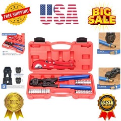 Ratchet PEX Cinch Tool with Removing Function for 3/8-in, 1/2-in, 3/4-in, 1-i&hellip;